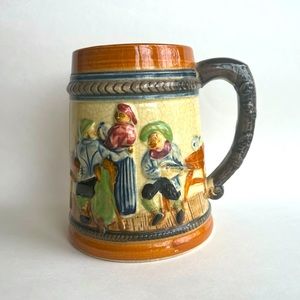 Vintage ceramic beer stein mug Japan